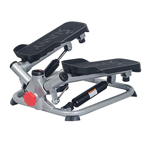 Exercise Low-Impact Stair Step Cardio Equipment with Resistance Bands, Digital Monitor, Up Down Pink - P2000