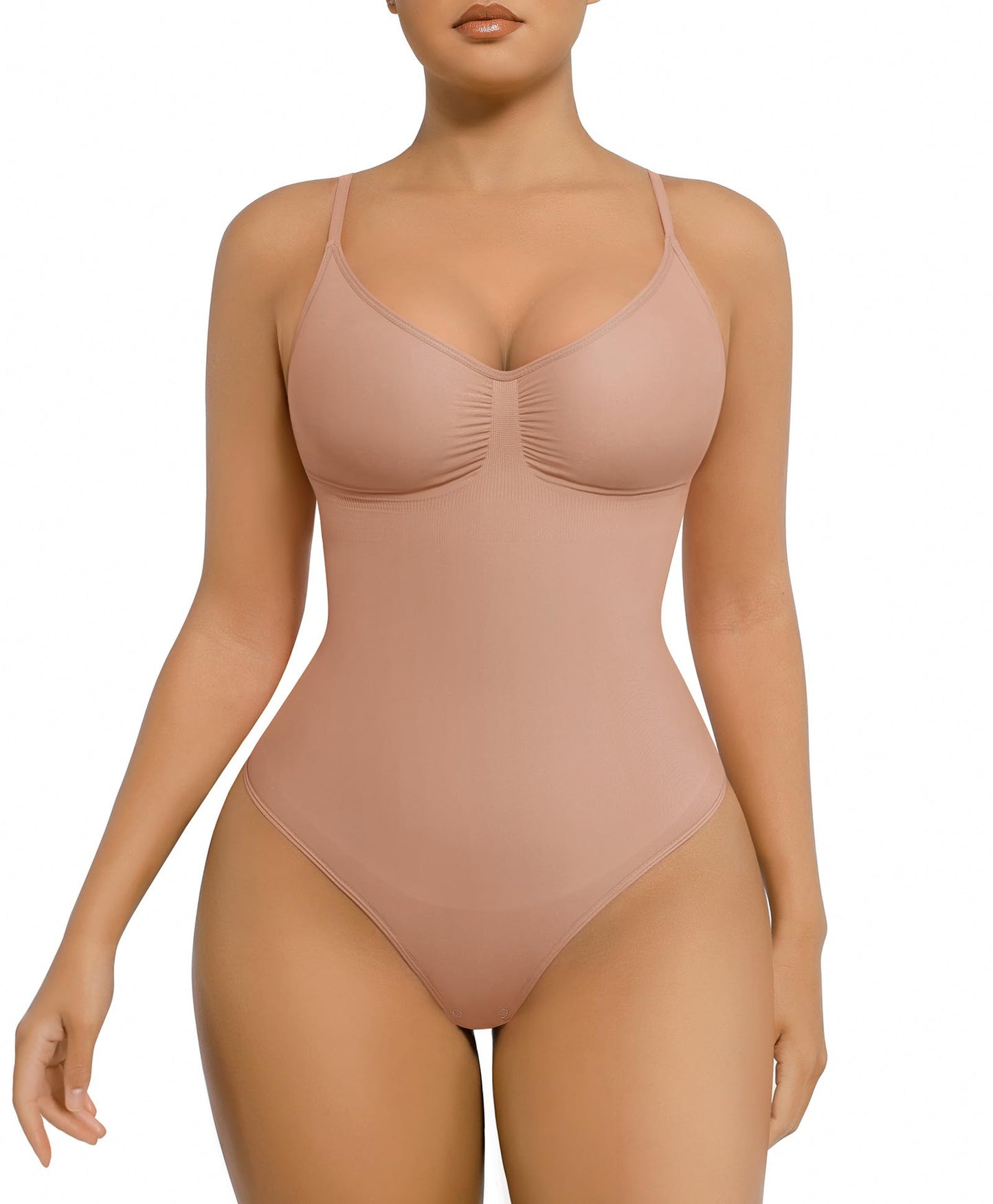 Shapewear Tummy Control Bodysuits for Women Seamless Body Sculpting Shaper Thong Body Shaper XS-S