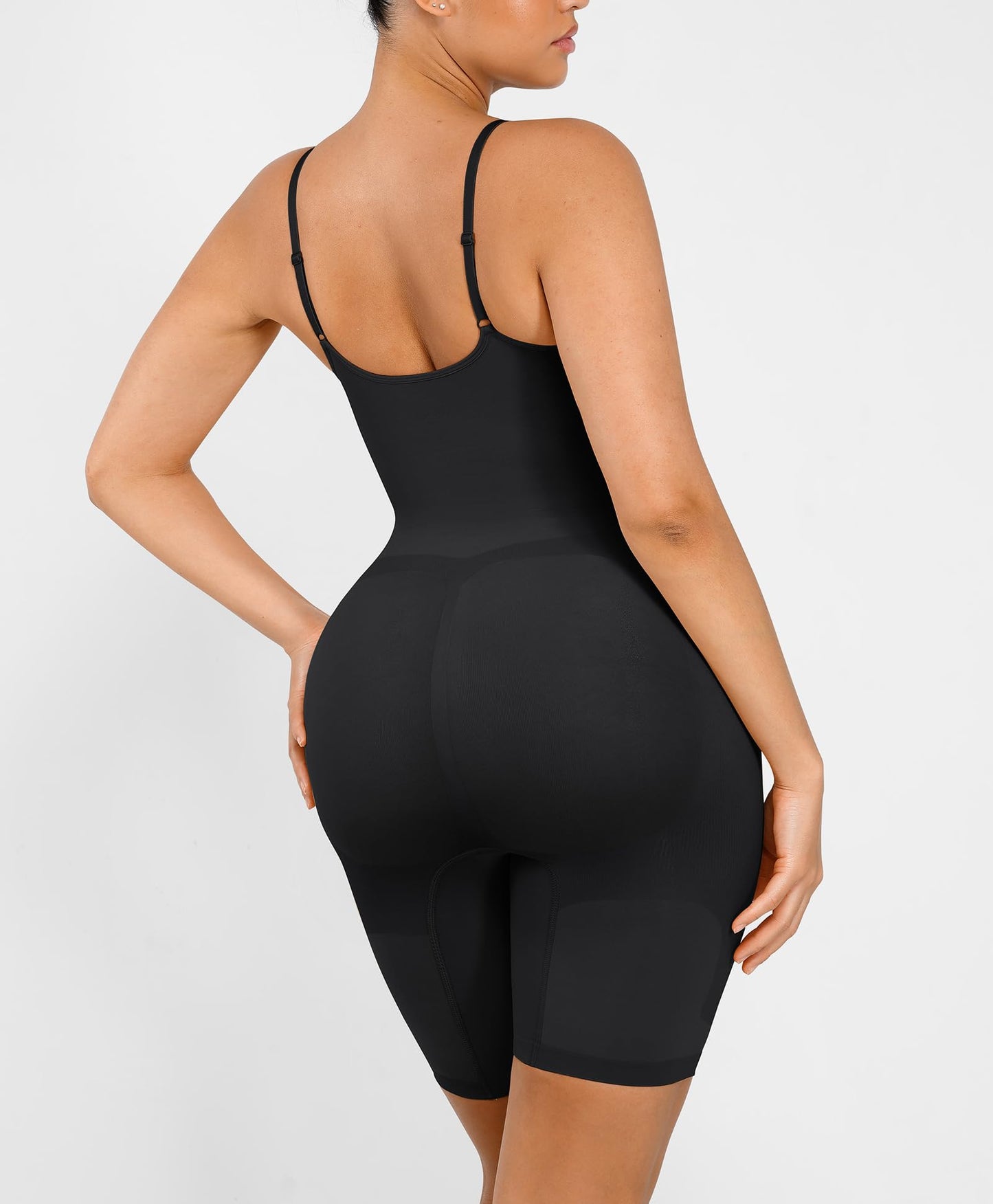 Shapewear Bodysuit for Women Tummy Control Seamless Butt Lifter Thigh Slimmer Body Shaper Rose Red M/L