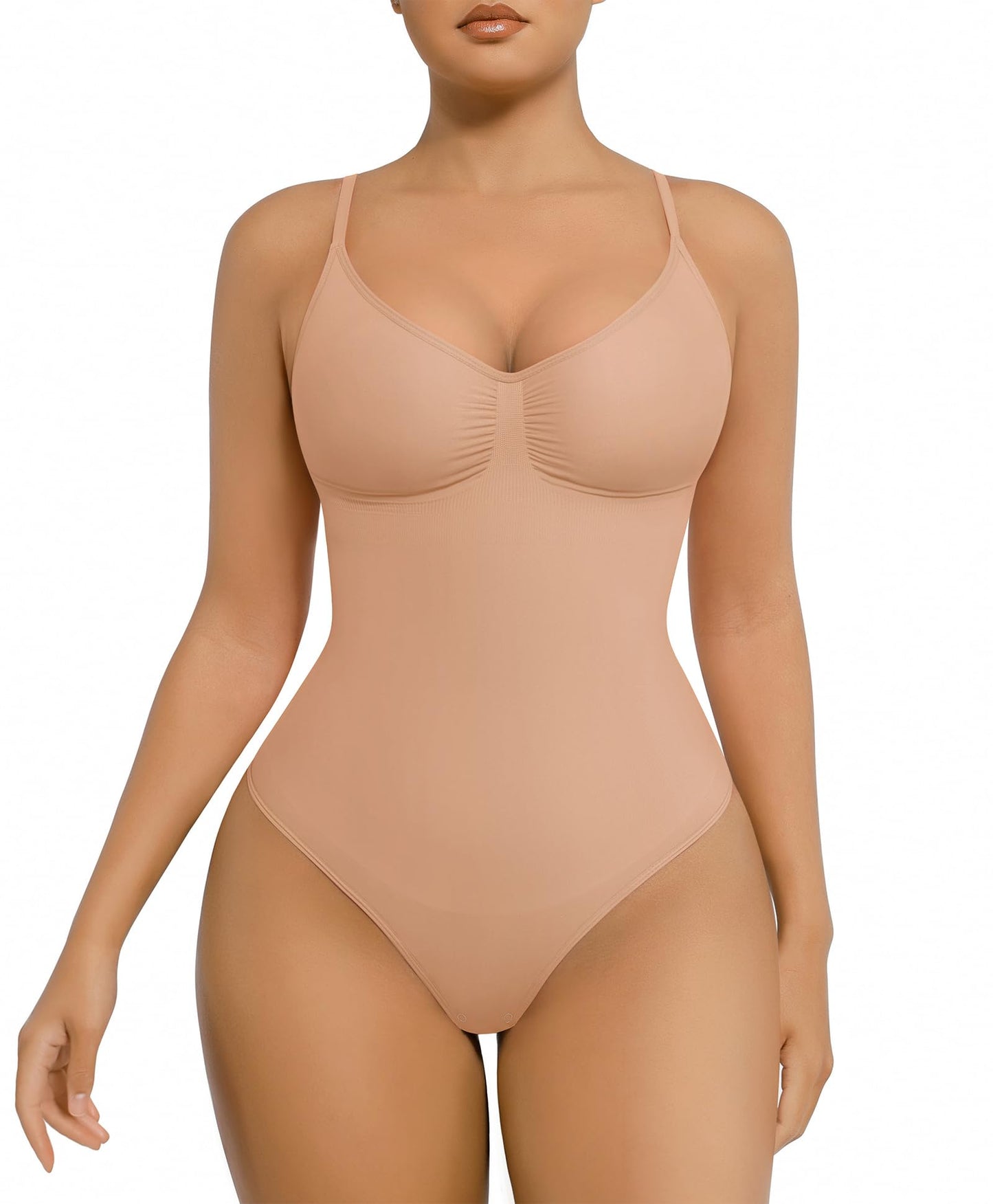 Shapewear Tummy Control Bodysuits for Women Seamless Body Sculpting Shaper Thong Body Shaper XS-S