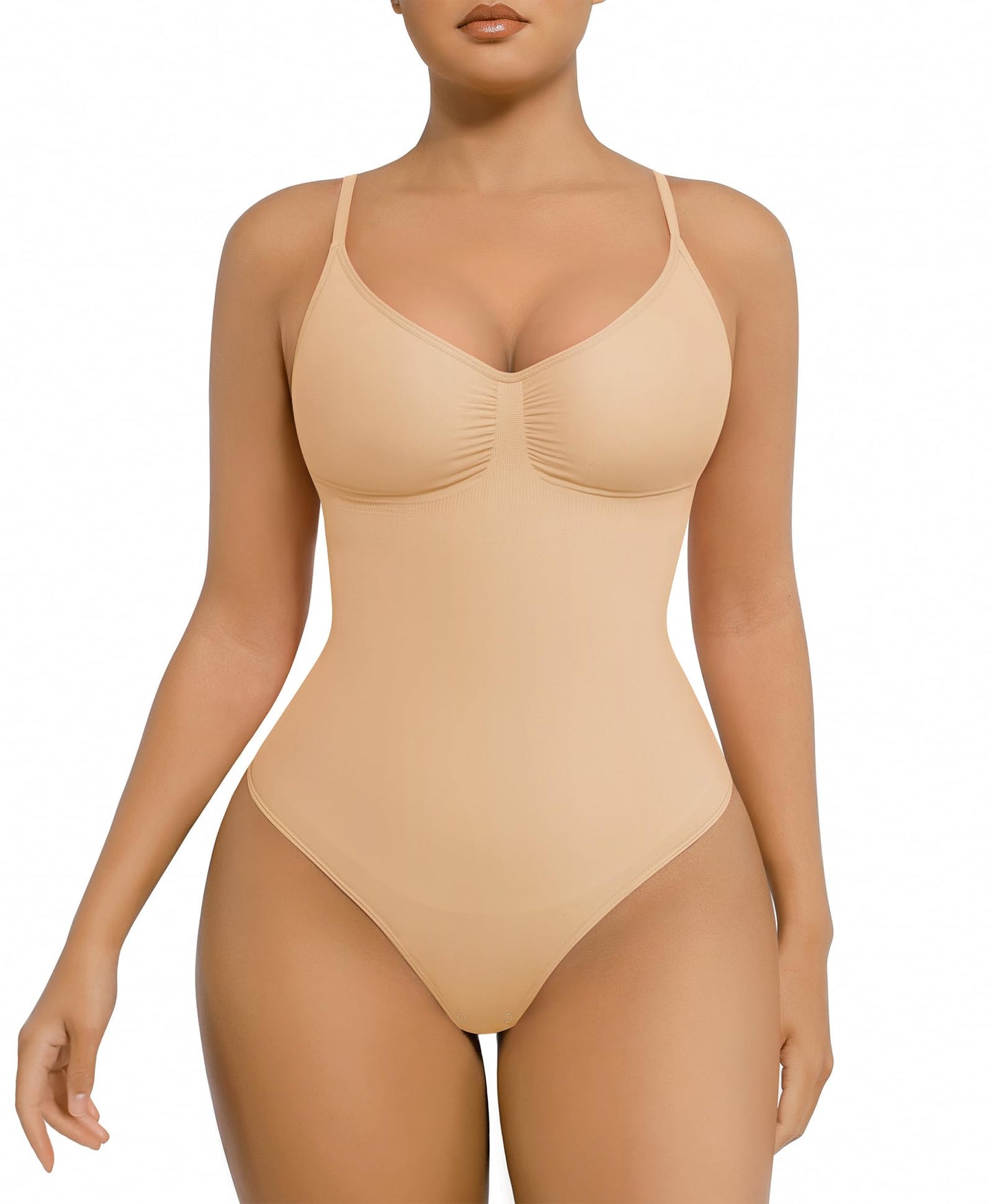 Shapewear Tummy Control Bodysuits for Women Seamless Body Sculpting Shaper Thong Body Shaper XS-S