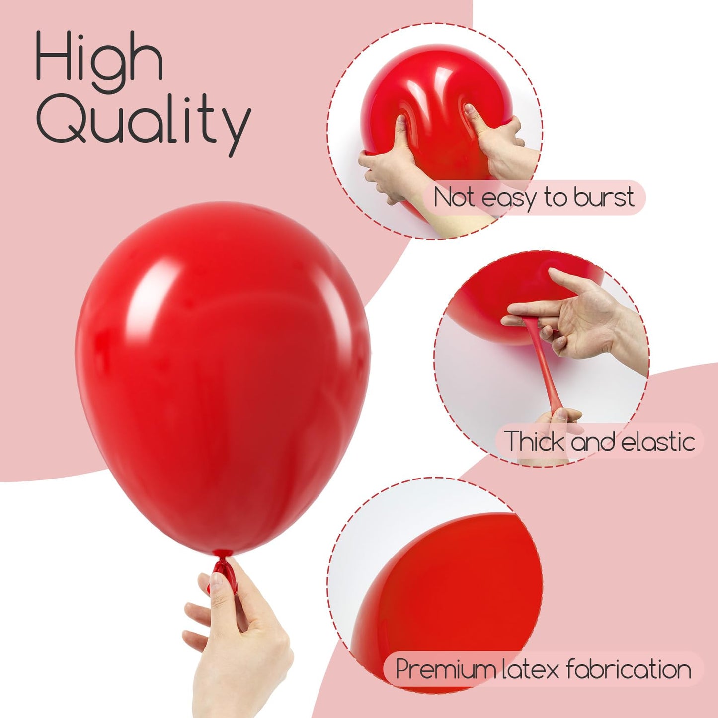 120pcs Hot Pink Balloon Arch Kit, 18 12 10 5 inch Hot Pink Latex Balloons Different Sizes Hot Pink Balloon Garland for Engagement Bridal Bachelorette Tropical Birthday Party Decorations