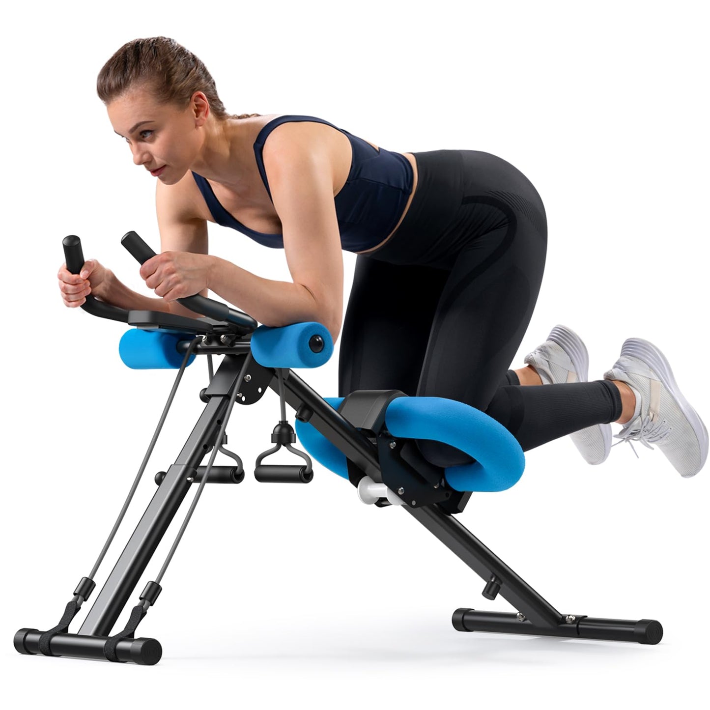Ab Machine, Ab Workout Equipment, Adjustable Ab Trainer Machine for Abs Workout(Pink)