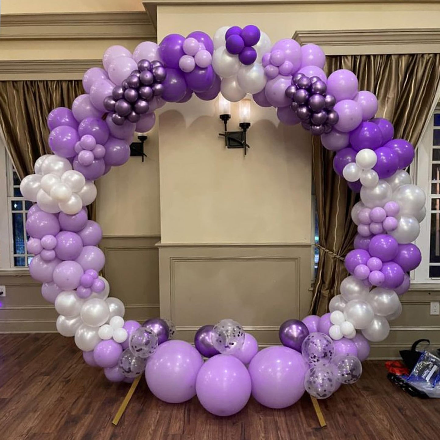 120pcs Hot Pink Balloon Arch Kit, 18 12 10 5 inch Hot Pink Latex Balloons Different Sizes Hot Pink Balloon Garland for Engagement Bridal Bachelorette Tropical Birthday Party Decorations