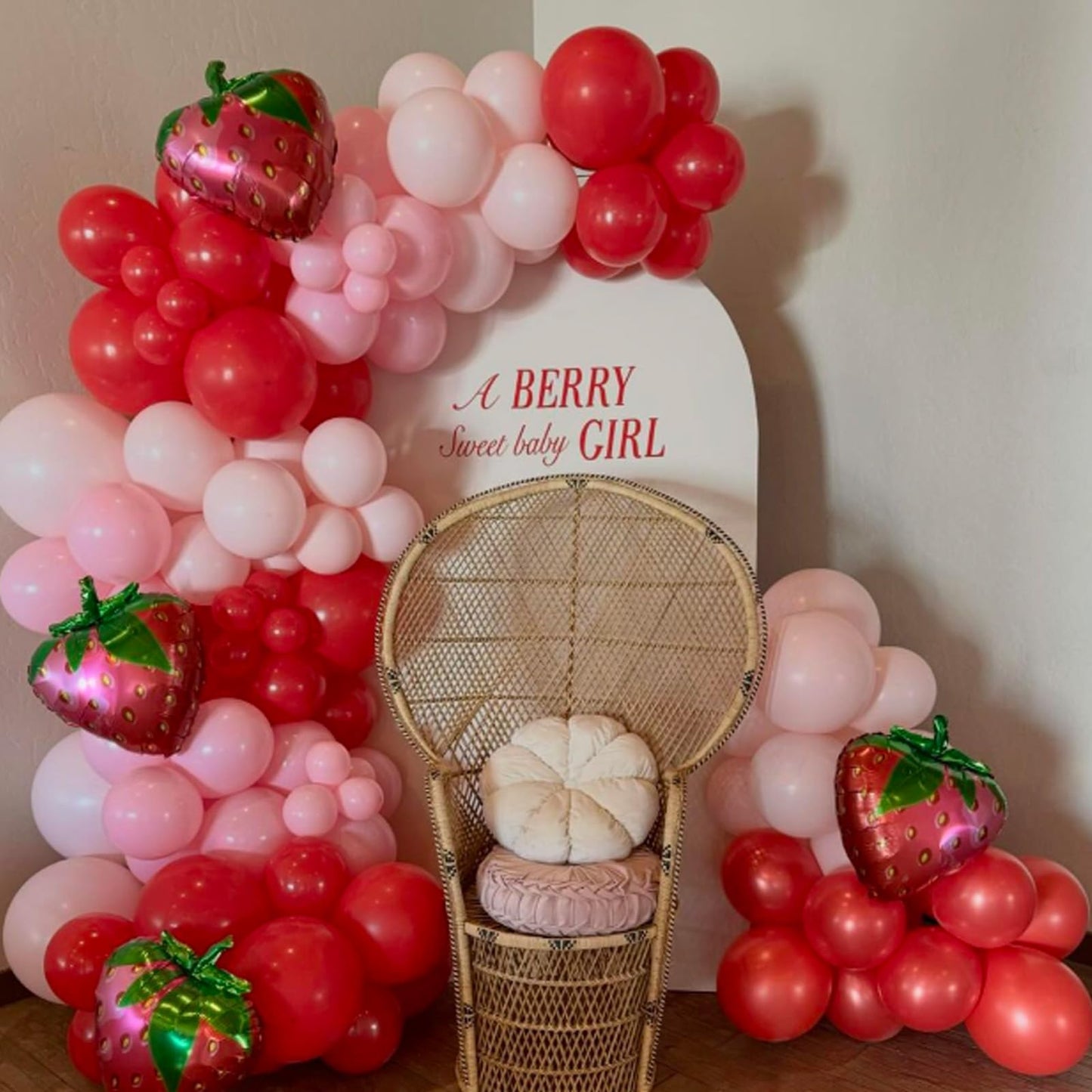 120pcs Hot Pink Balloon Arch Kit, 18 12 10 5 inch Hot Pink Latex Balloons Different Sizes Hot Pink Balloon Garland for Engagement Bridal Bachelorette Tropical Birthday Party Decorations