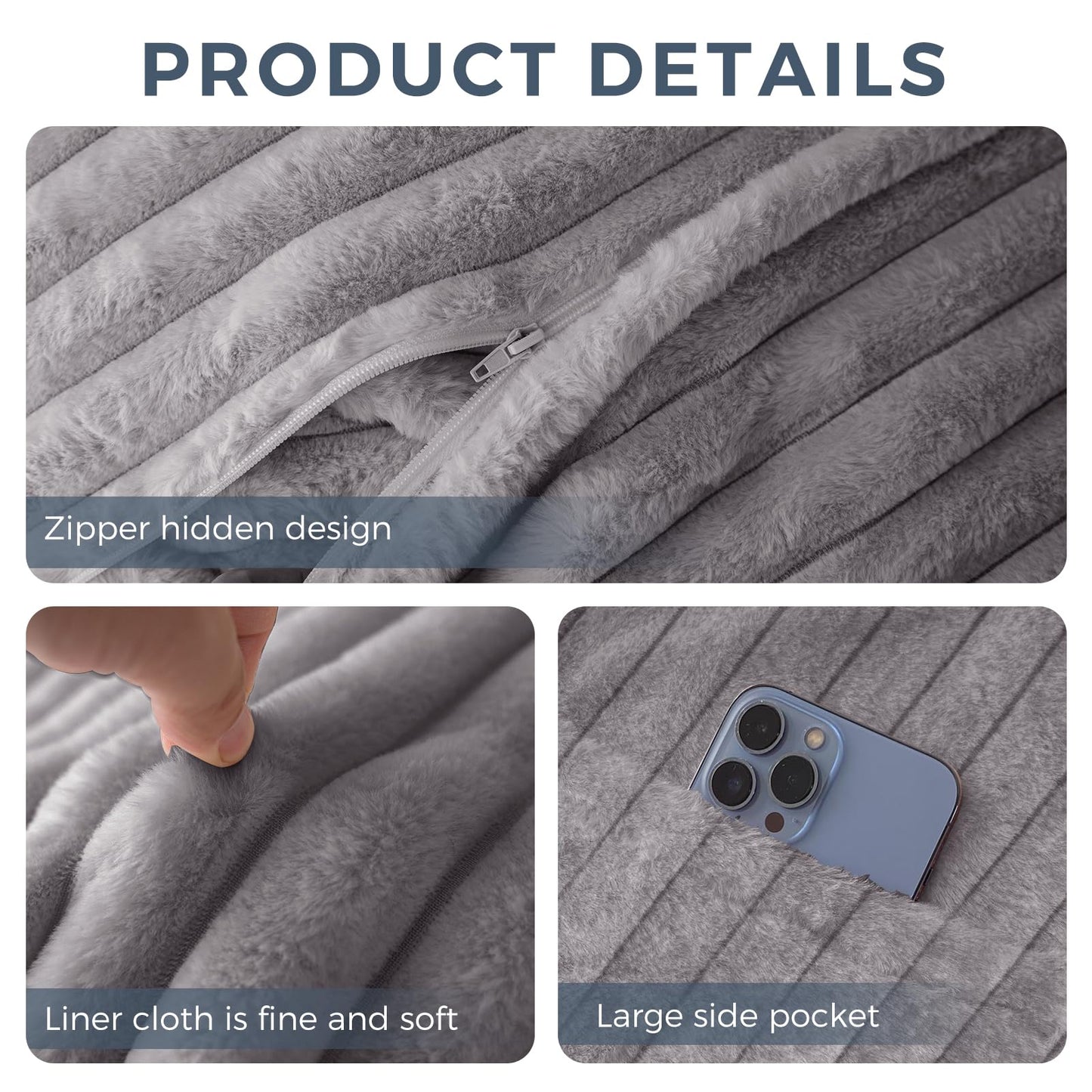 Giant Bean Bag Chair Bed for Adults, Convertible Beanbag Folds from Lazy Chair to Floor Mattress Bed, Large Floor Sofa Couch, Big Sofa Bed, High-Density Foam Filling, Machine Washable Cover