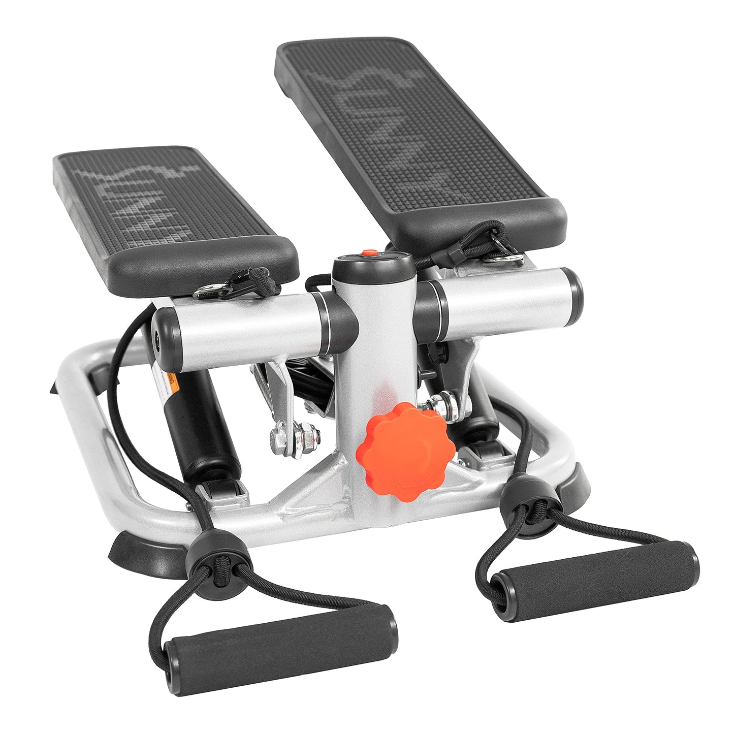 Exercise Low-Impact Stair Step Cardio Equipment with Resistance Bands, Digital Monitor, Up Down Pink - P2000