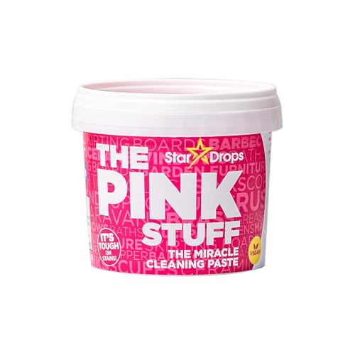 The Pink Stuff Miracle Cleaning Paste & SQeeZY Scrubber Sponge Bundle – All-Purpose, Non-Scratch Cleaner for Kitchens, Bathrooms, Walls, Floors, Pots, Grout, and More