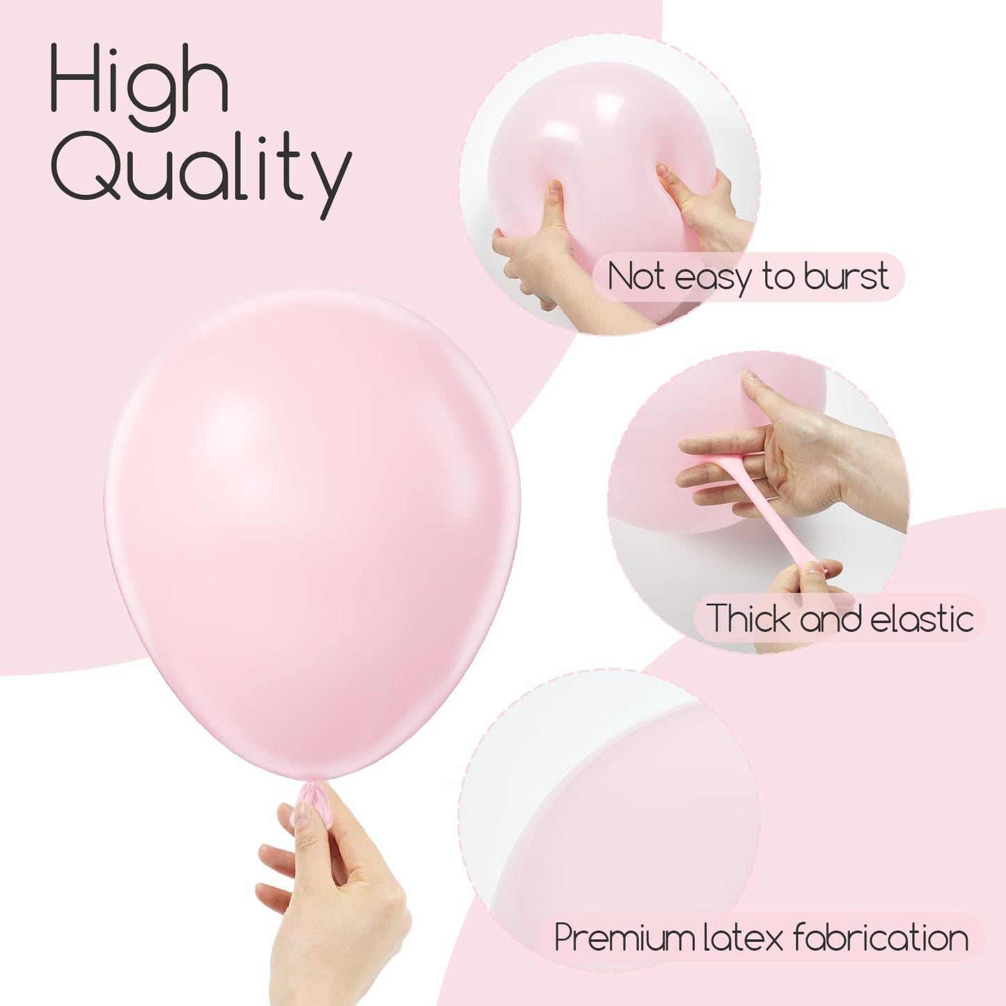 120pcs Hot Pink Balloon Arch Kit, 18 12 10 5 inch Hot Pink Latex Balloons Different Sizes Hot Pink Balloon Garland for Engagement Bridal Bachelorette Tropical Birthday Party Decorations